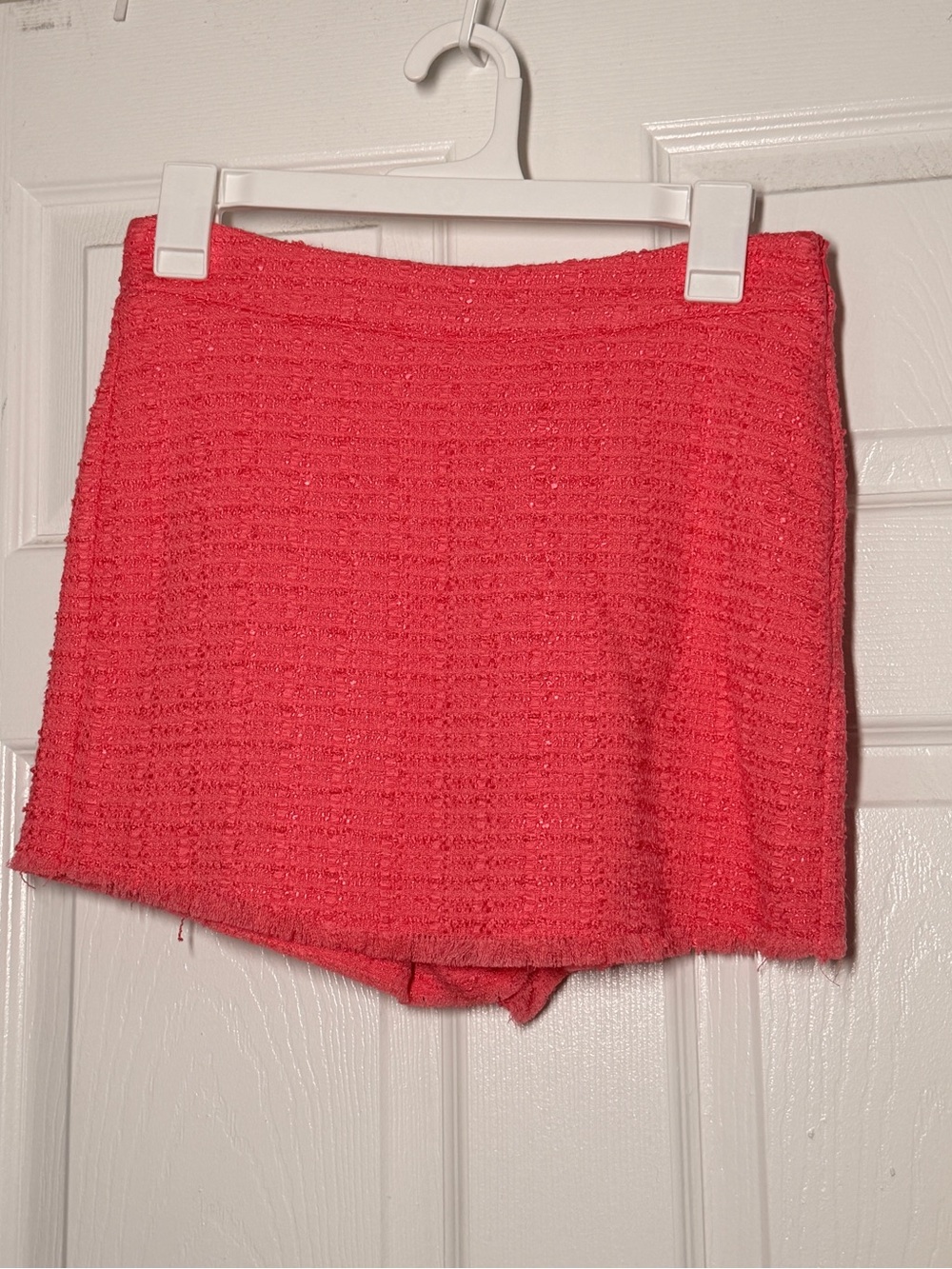 Zara Coral Tweed Skort